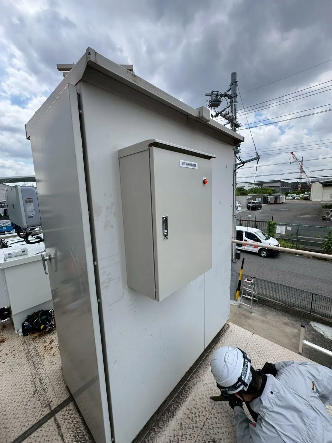 太陽光連系リレー盤工事